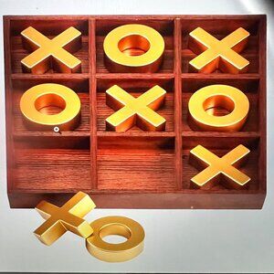 Tic Tac Toe Wood Board Game Refinery And Co. Board Game
